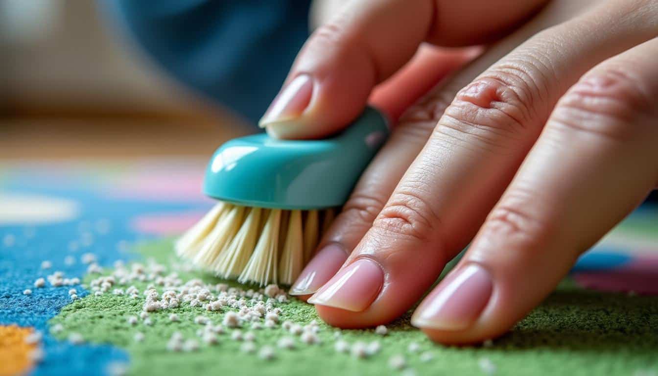Utiliser une brosse pour tapis d’enfant en cas d’allergie