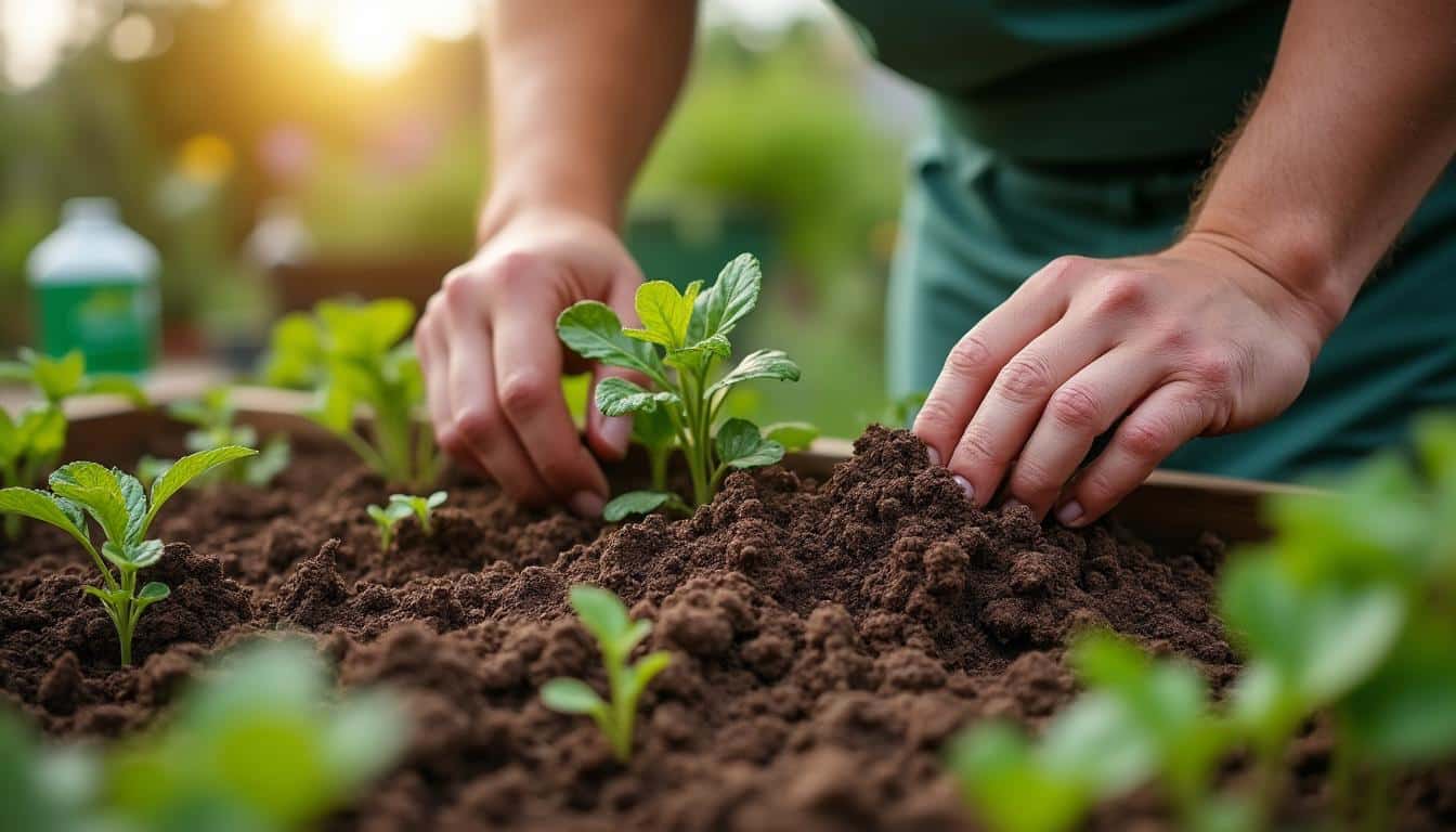 Astuces avec un plantoir pour obtenir un sol bien meuble au potager