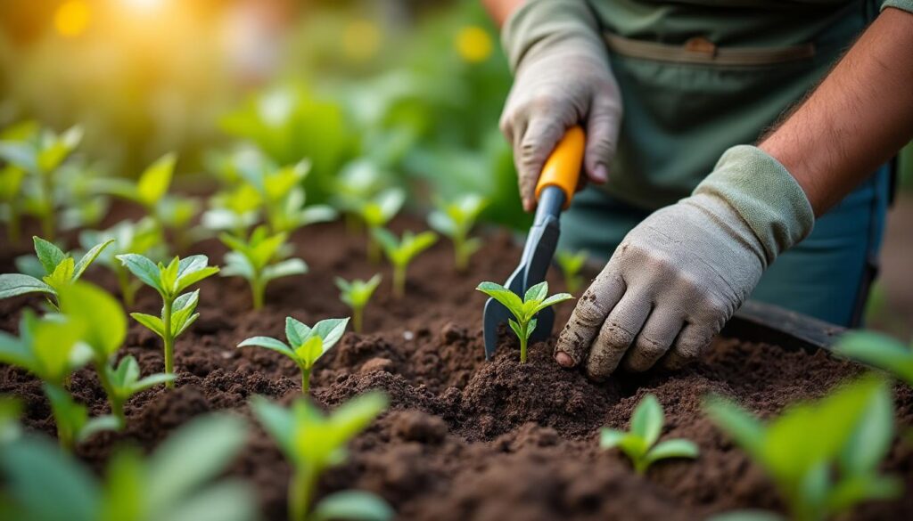Comment utiliser efficacement un plantoir au potager ?