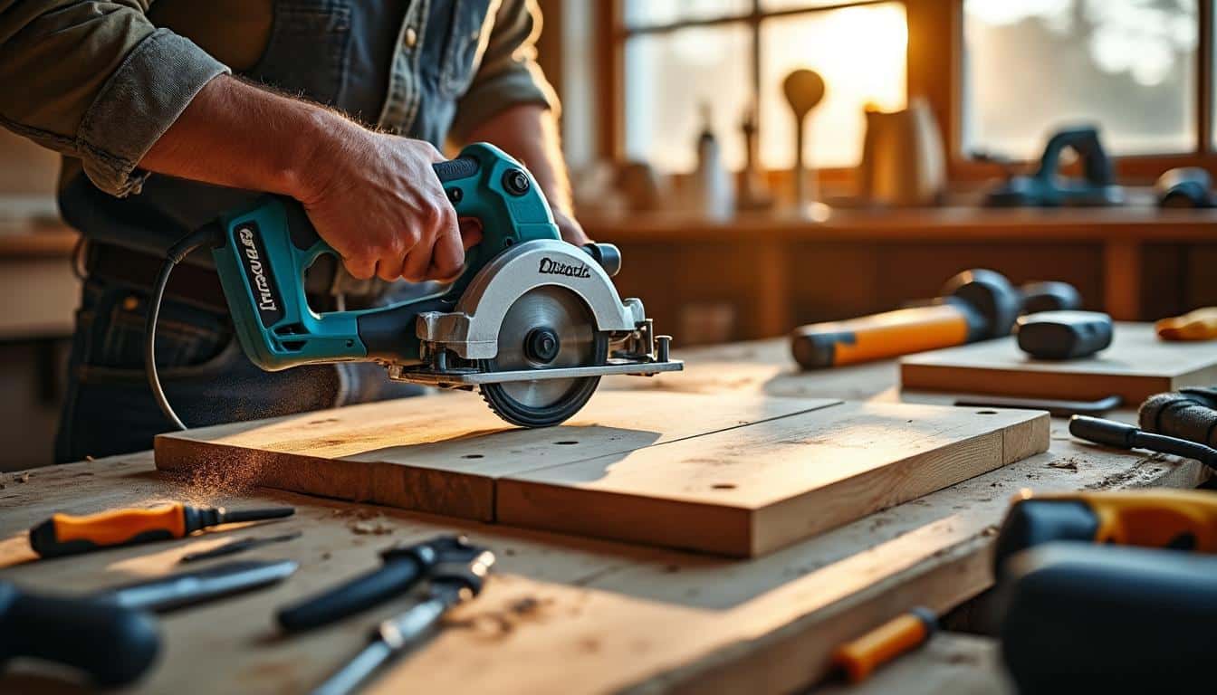 Illustration: Pourquoi opter pour une scie circulaire Makita sans fil lors de vos projets de bricolage ?