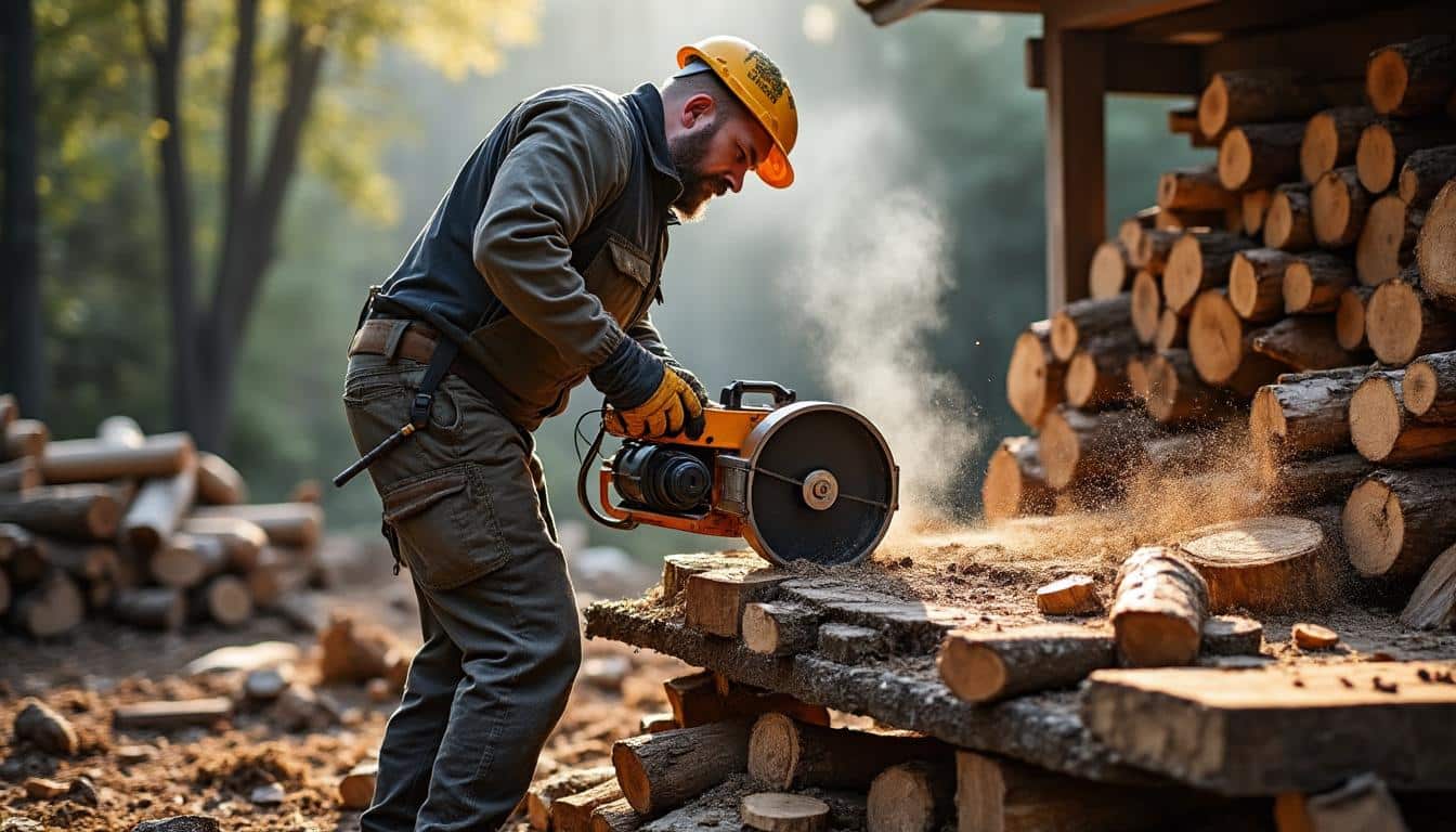 Illustration: Comprendre le rôle d’une scie circulaire adaptée au bois de chauffage