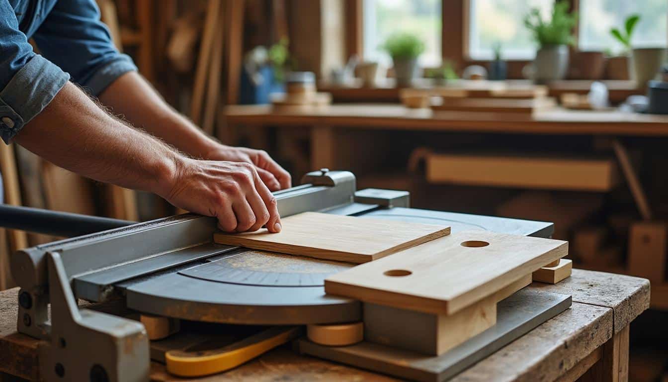 Illustration: Comprendre la scie radiale à onglet : un outil précis et polyvalent