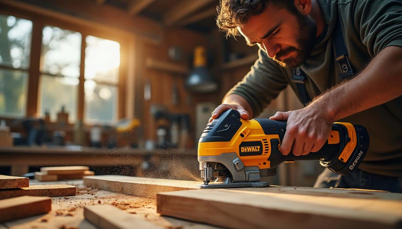 Illustration: Pourquoi opter pour une scie sabre Dewalt lors de vos découpes ?