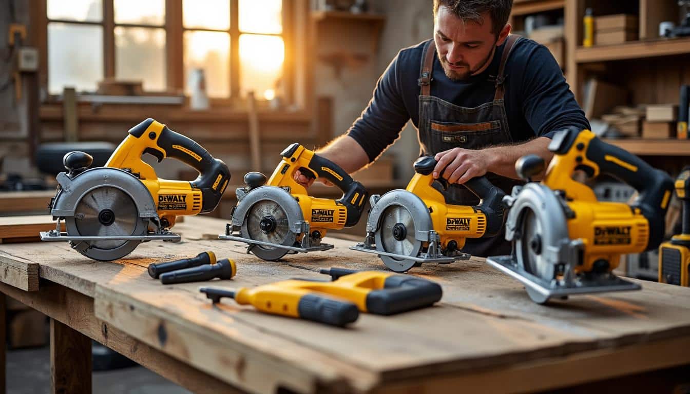 Illustration: Les modèles phares de scies sabres Dewalt et leurs spécificités techniques