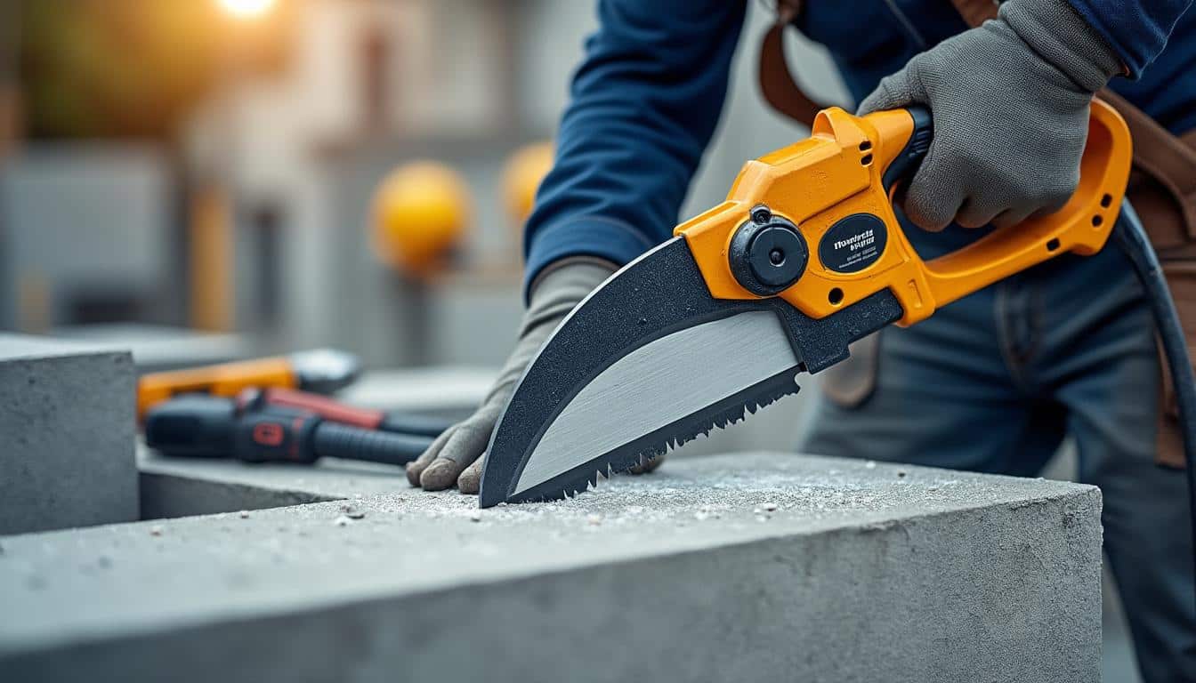 Illustration: Comprendre les spécificités de la lame béton pour scie sabre
