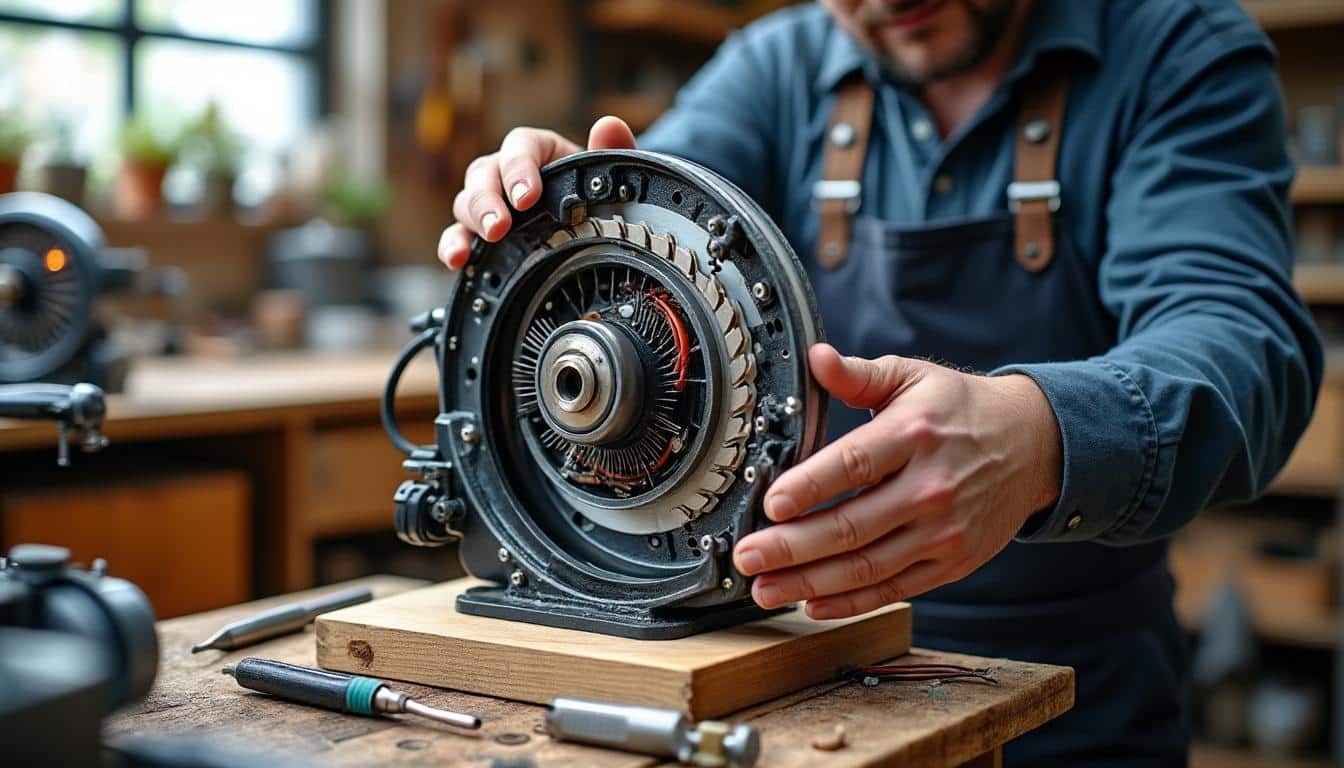 Illustration: Comprendre le fonctionnement et les caractéristiques du moteur pour scie circulaire