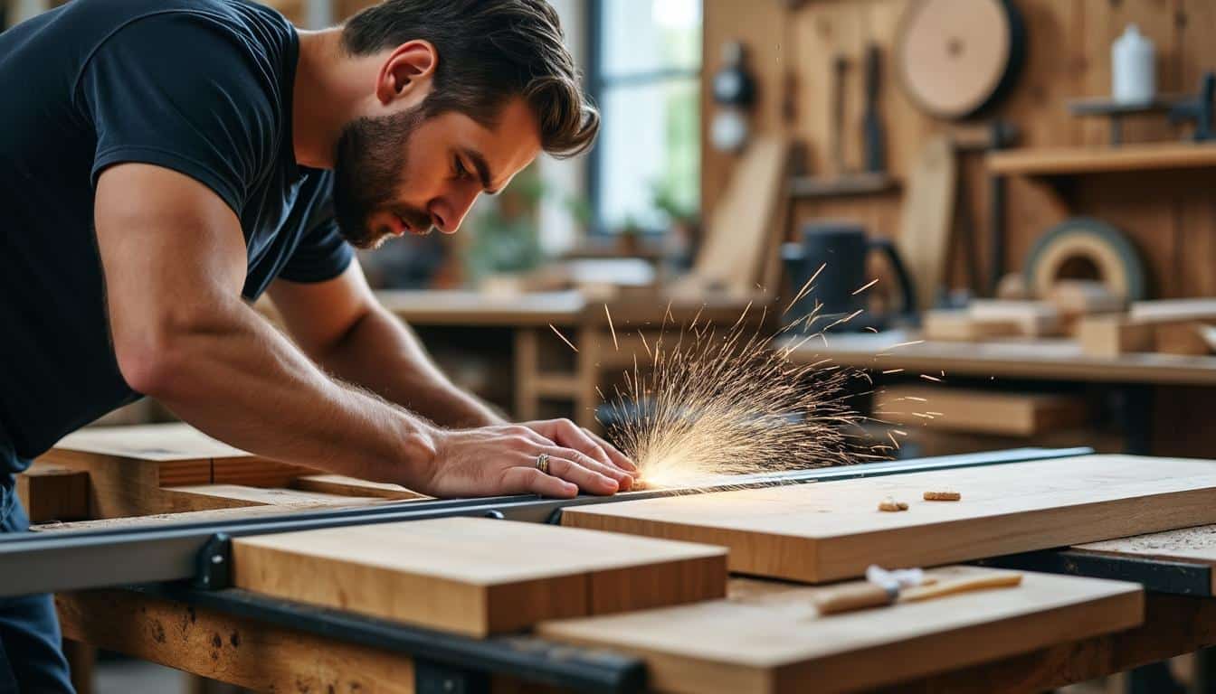 Illustration: Comprendre le rôle essentiel du rail pour une scie sauteuse bien guidée