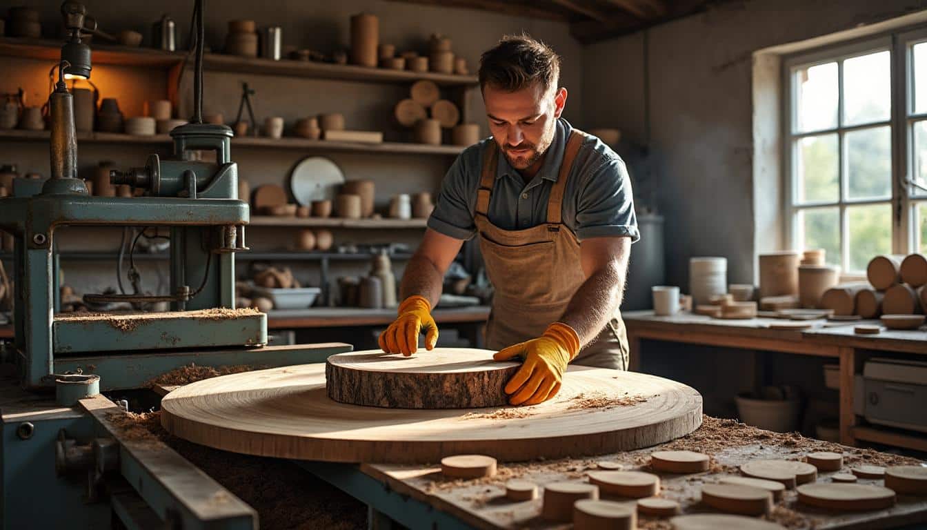 Illustration: Comment marche une scie à bûche circulaire et quels sont ses éléments clés ?