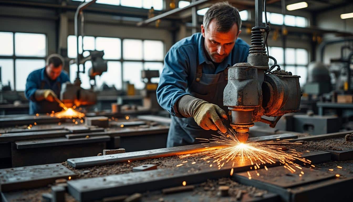 Illustration: Les différents types de scies à ruban métal 220 volts et leurs usages spécifiques