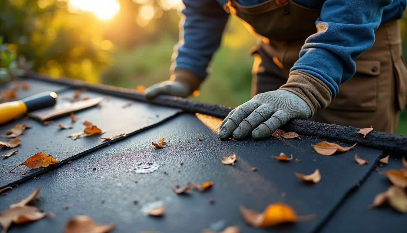Illustration: Comprendre la toiture d’un abri de jardin en bitume : définition et matériaux essentiels