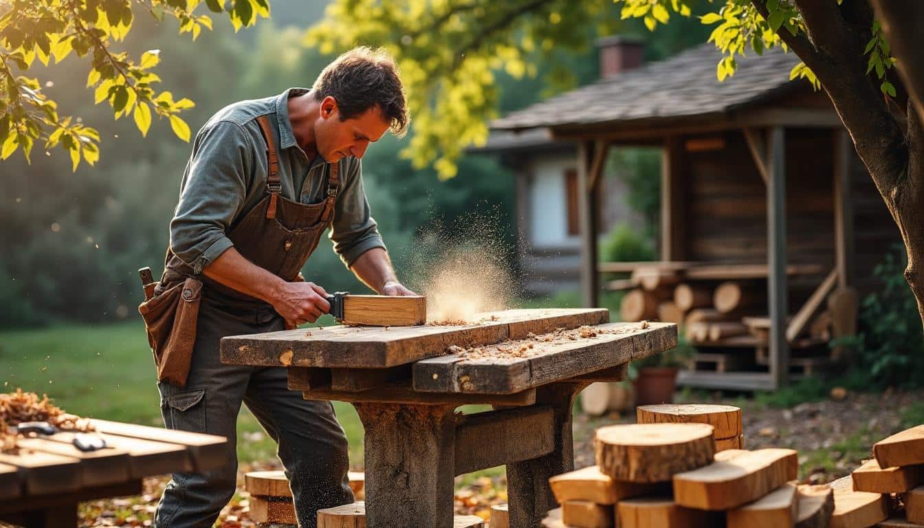 Illustration: Pourquoi opter pour un banc de scie pour la découpe de bûche ?