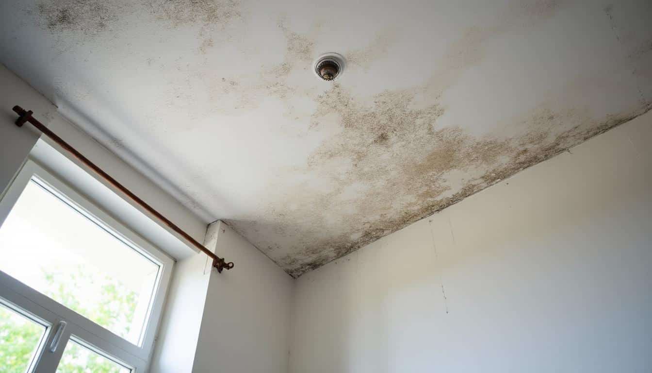 Illustration: Comprendre les taches d’humidité au plafond et leurs infiltrations