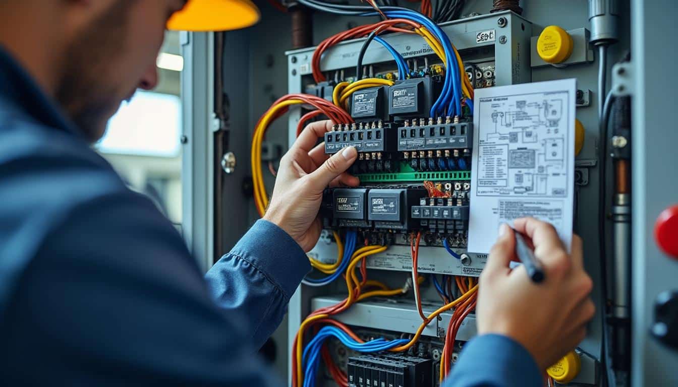 Illustration: Comprendre le fonctionnement d’un tableau électrique en triphasé