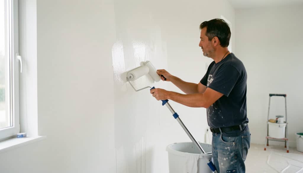 Peinture qui s’écaille au rouleau : causes et solutions